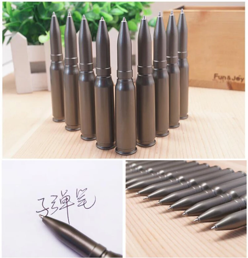 3 pcs Bullet Pen Ballpoint Rotate Mini Signature Pen 1.0 mm Black Ink Smooth Writing Gifts &School Office Supplies