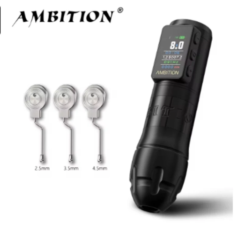 Ambition-máquina de tatuaje inalámbrica Vibe Max 2,5-3,5-4,0mm