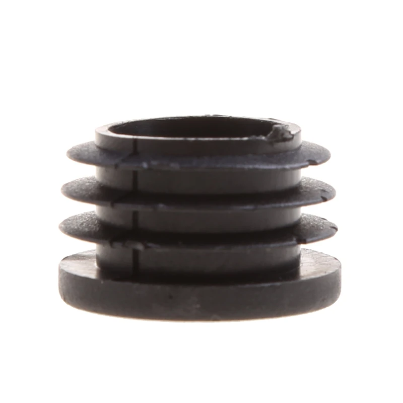 

10 шт. черная торцевая заглушка для трубок, круглая пластиковая заглушка, скользящая вставка, мебельные ножки, Прямая поставка