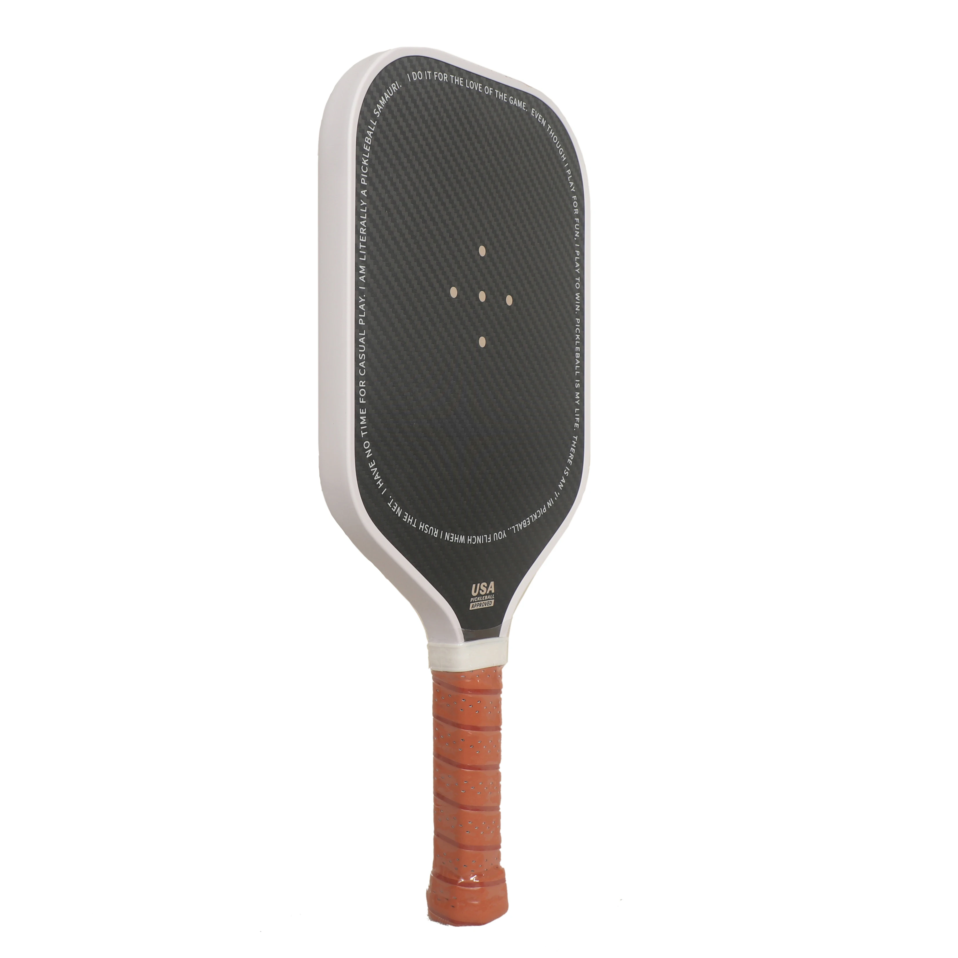 newest 3k raw carbon fiber pickleball paddle 16mm core with textured surface pickleball paddle 3k accept design