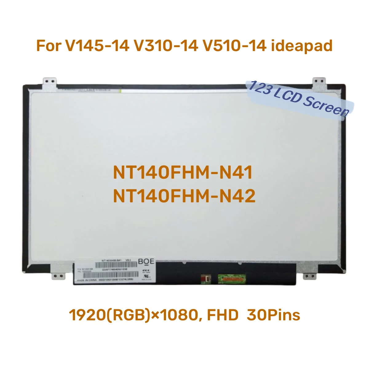 14.0 노트북 LCD 화면 NT140FHM-N41 NT140FHM-N42, V145-14..