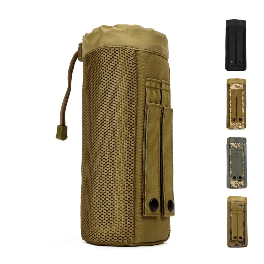 

Men Waist Fanny Pack Military Molle Kettle Bag Travel Waterproof Nylon Tactical Water Bottle Male Belt Hip Bum Pack Bags