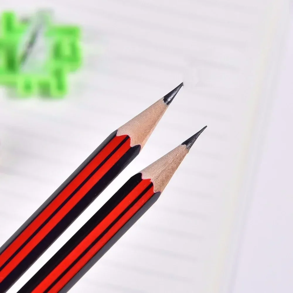 10Pcs /Lot Sketch Pencil HB  Wooden Graphites With Eraser Children Drawing  Writing Stationery School Supplies 4