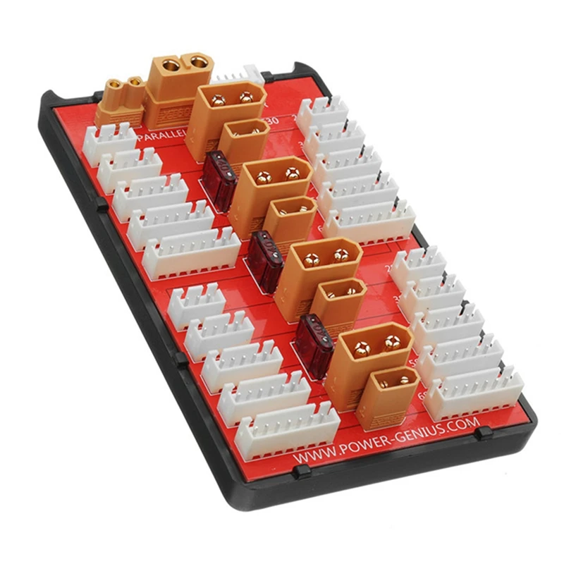 병렬 충전 보드 플라스틱 지원, RC 모델 멀티콥터 부품용, 2-6S Lipo 배터리, 2-in-1 XT30 XT60, 4 팩, 1 개