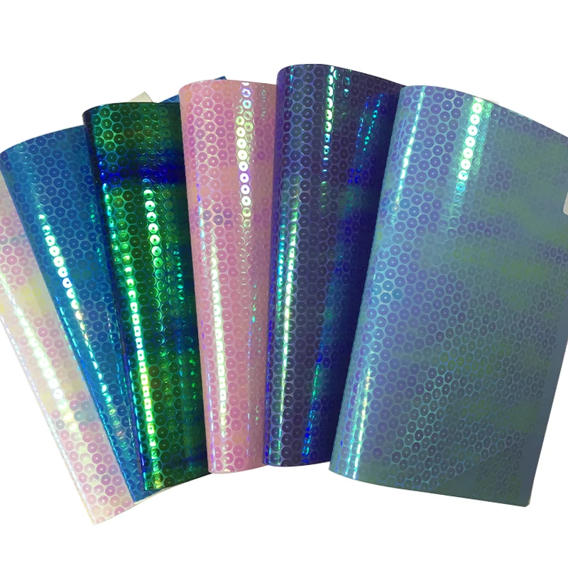 

Zebra Grain Texture Embossed PU Holographic synthetic leather Fabric Sheet for jewelry making 30*135CM Leatherette