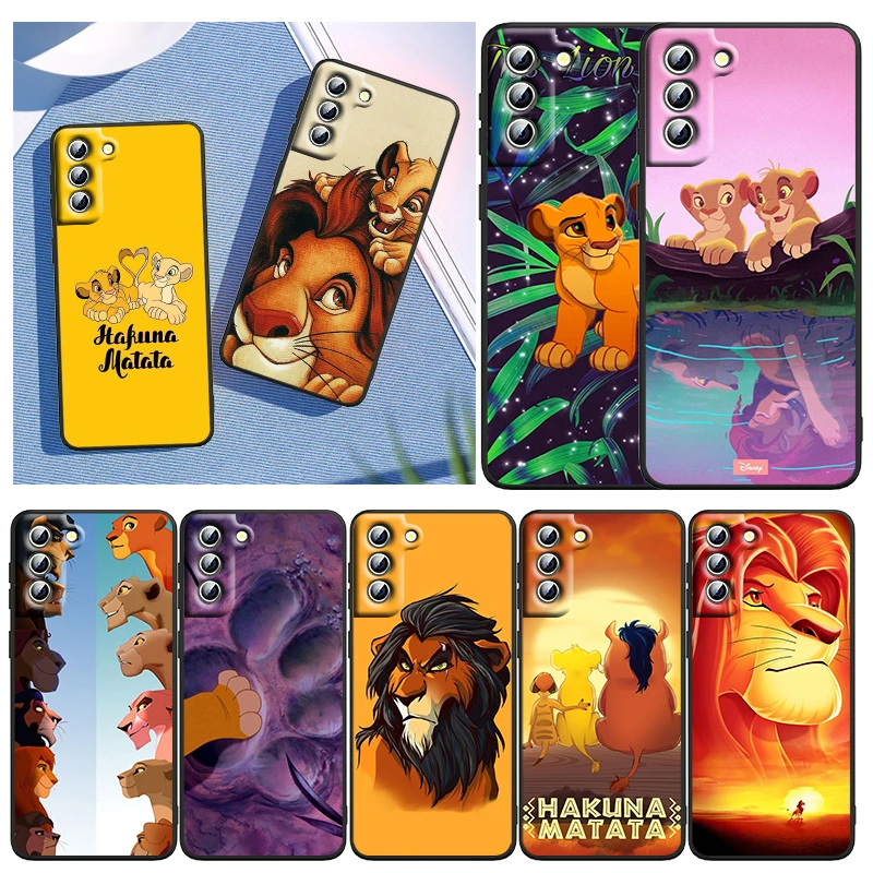 Disney The Lion King Per Samsung Galaxy S23 S22 S21 S20 Fe Ultra Pro Lite S10 5G S10E S9 Plus Custodia Nera Per Telefono