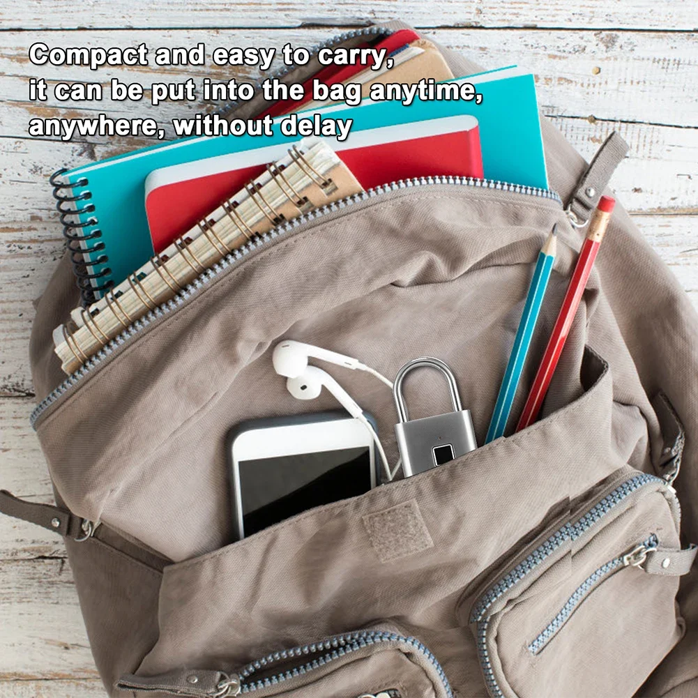 Waterproof Fingerprint Padlock for Luggage and Doors