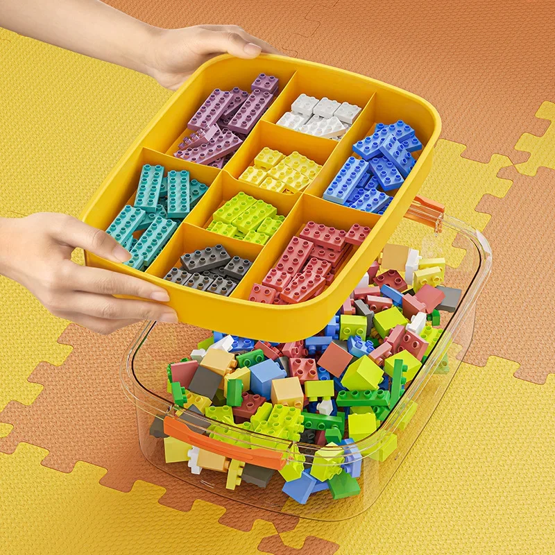 

2024 Puzzle Blocks Storage Box Small Particles Block Storage Box Children's Toys Assembled Parts Sorting and Organizing Boxes