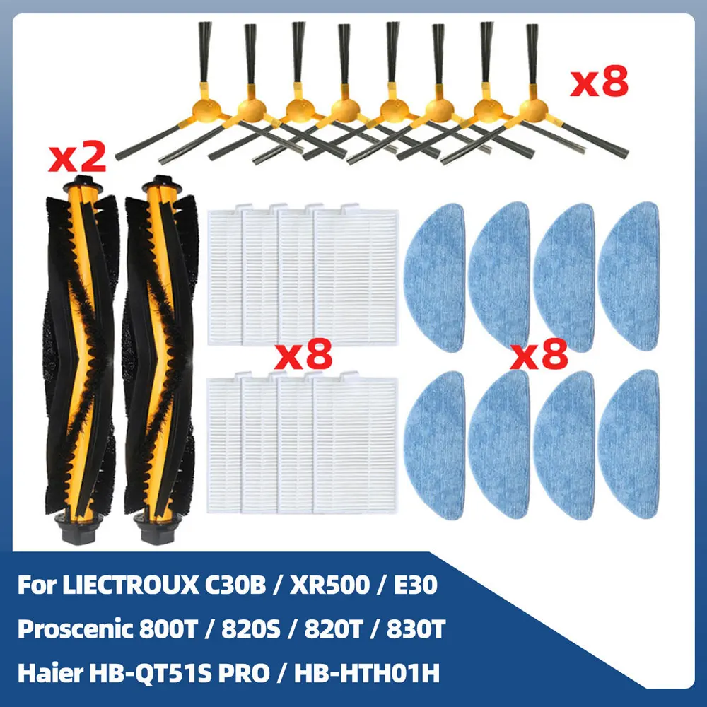 Filtro Primario Di Ricambio Per Aspirapolvere Robot 800T, 820S, 820T, 830T - Parti In ABS, Sostituzione Ogni 2-3 Mesi - 4