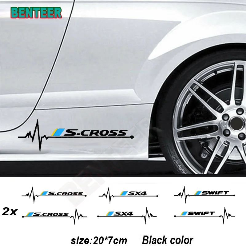 

2x наклейка на кузов автомобиля Suzuki S-cross SX4 SWIFT Jimny Vitara Grand Vitara KIZASHI ACCOSS SWACE Ciaz