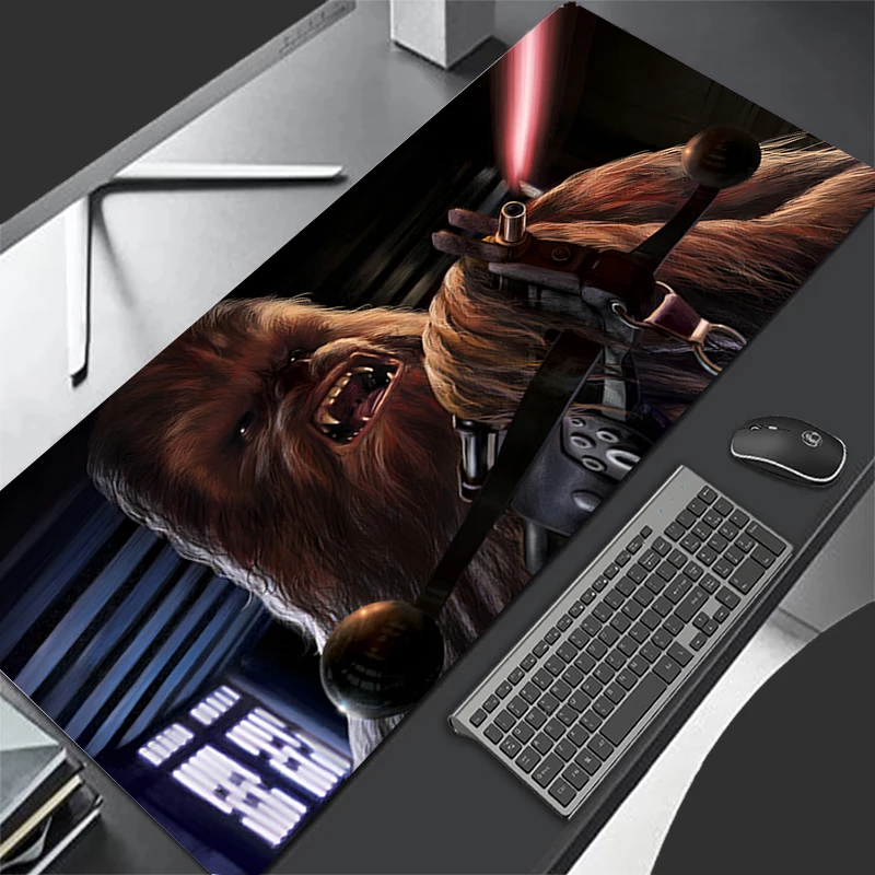 New Mouse Pad Larger 900x400 Mini Pc Computer S-Star Warss C-Chewbaccas Keyboard Pads Desk Mat Gaming Accessories Home Mousepad 3