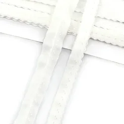 Vibrant Elastic Band for DIY Sewing and Craft Projects (11mm) (White)