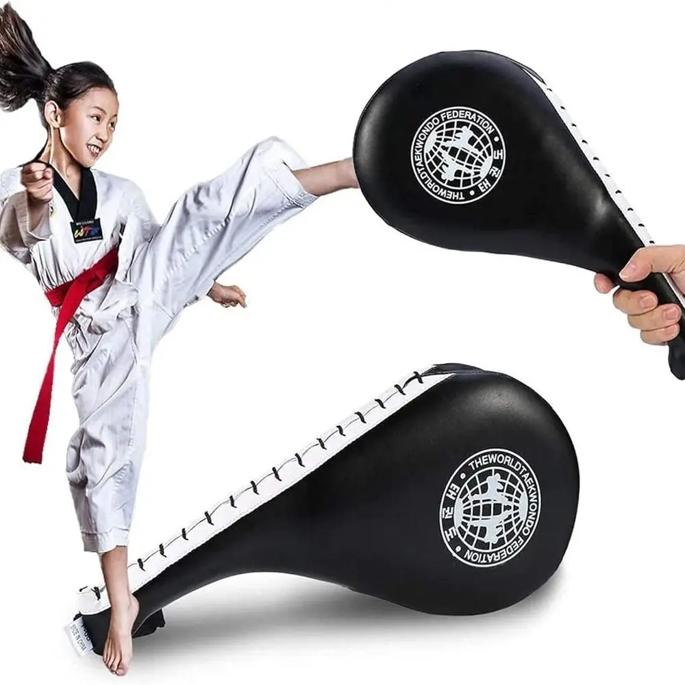 Durable Karate Taekwondo Kick Pads Martial Arts Rebound Striking Pad Target Training Equipment TKD Sparring Gear