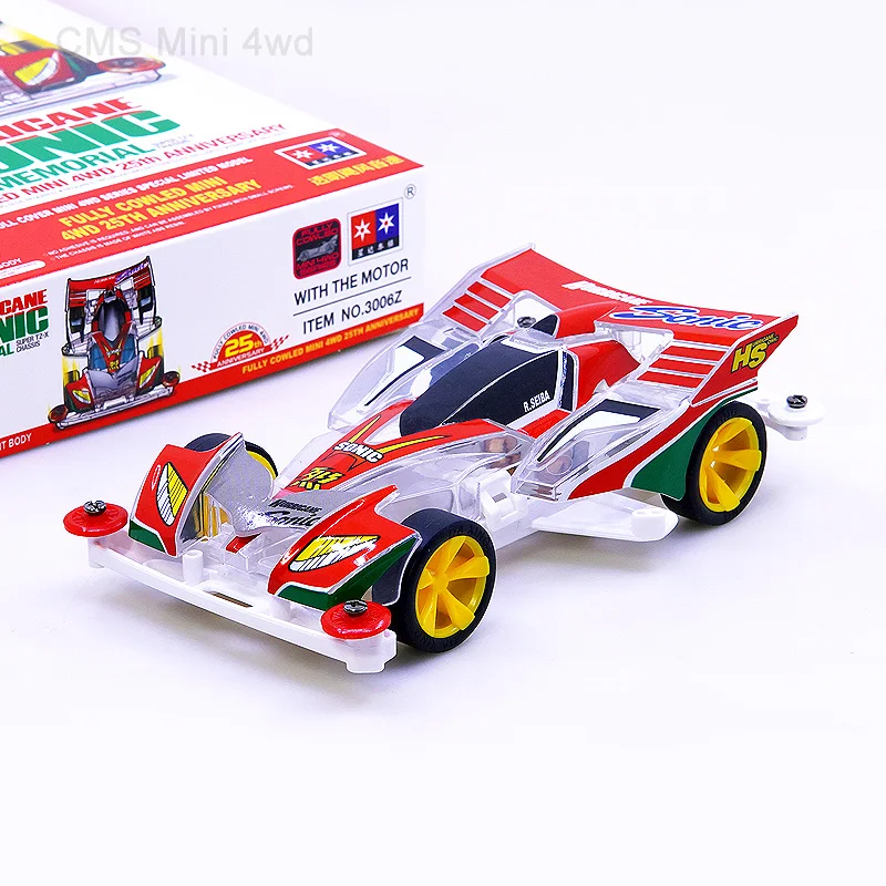 homemade Mini 4wd racing car HURRIGANE SONIC/BROCKEN G/BLACK SABER/VICTORYS/MAGNUM SFM FMA S2 chassis kit 2