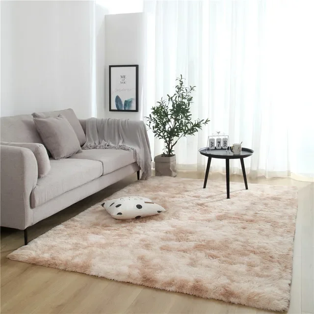 

13653 Pink Bedroom Carpet For Children's Room Cute Girls Floor Soft Mat Living Room Decoration White Fluffy Large Kids Bedside