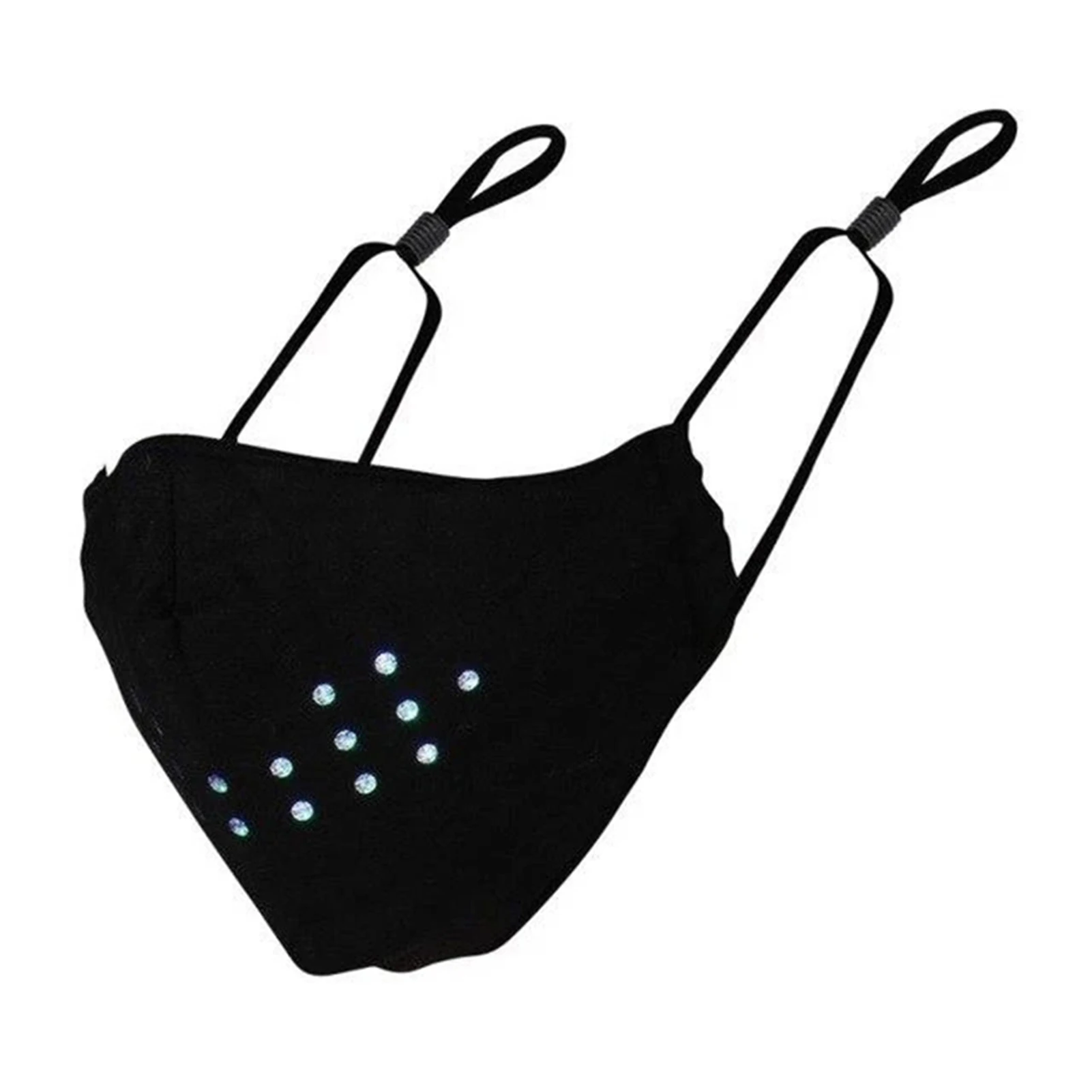 

Voice Activated LED Face Cover USB Rechargeable Cotton Mouth Cover Breathable Party Supply