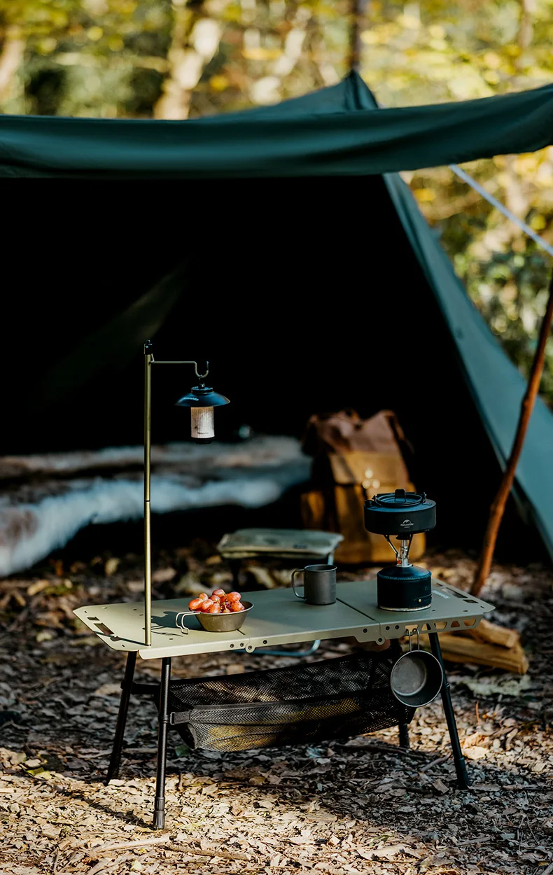 Naturehike 2025, neuer IGT-Campingtisch, hängender Laternenstange, Klapptisch, höhenverstellbar, hohe Belastung, Picknick-Lichttisch im Freien – Detail 1
