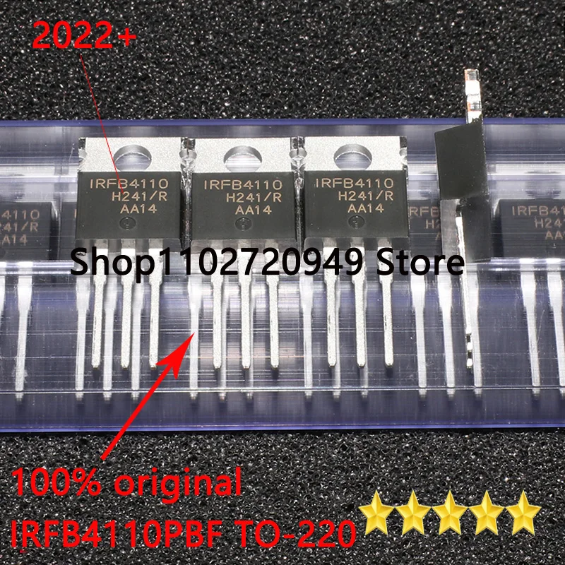 10 Pièces MOSFET IRFB4110/IRFB4110PBF Neufs – N-CH 100V 120A, Puissance élevée Pour Projets Pro