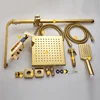 Thermostatic Piano Digital Bathroom Shower Set Faucet Rain Shower Head Bidet Spout Faucets Tap Water Flow Digital Shower System 6