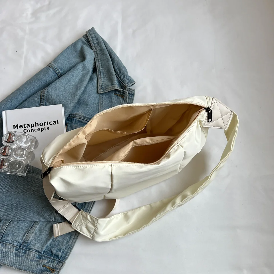 Women Crossbody Canvas Bags New Trend Leisure Shoulder Bag For Women Casual Small Handbag Mini Clutch Pouch Female Shoulder Bag