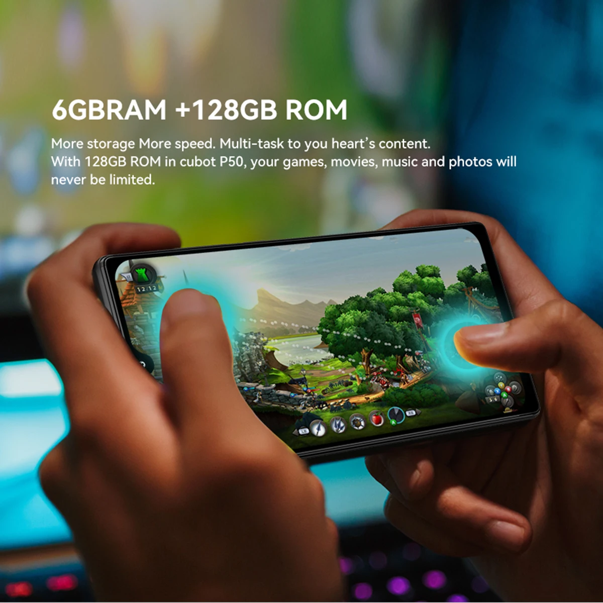 Cubot P50 Smartphone Android 11 OS 6GB +128GB 6.217