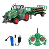 1:24 RC Car 27MHZ Radio Remote Control Farm Tractors Trailer Agricultural Trucks LED RC Farming Electronic Vehicle Toy Kids Gift 1