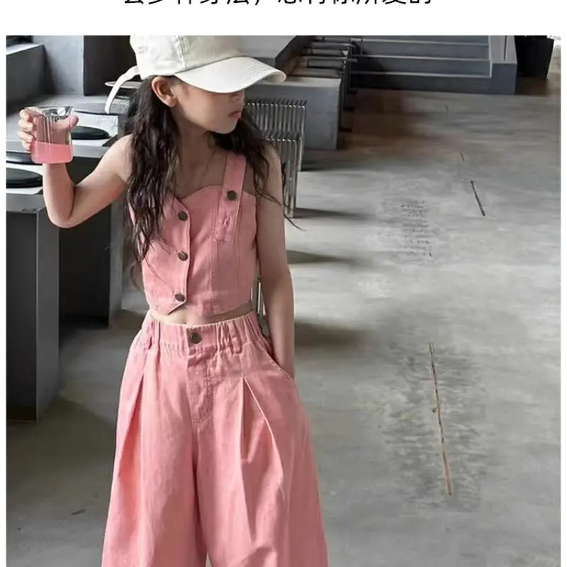 Girls Lace Denim Set 3
