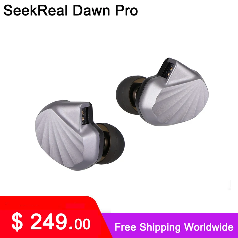 

SeekReal Dawn Pro 10*14 mm Square Planar Driver + Knowles BA Hybrid Drivers HiFi Earphones