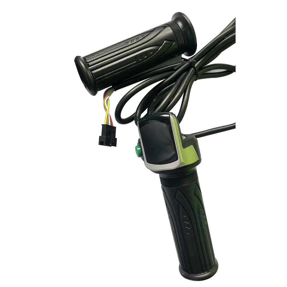 

1 шт. велосипедный руль из алюминиевого сплава, резиновый электрический скутер, электронный велосипед, яркий дисплей, измеритель, универсальная дроссельная заслонка