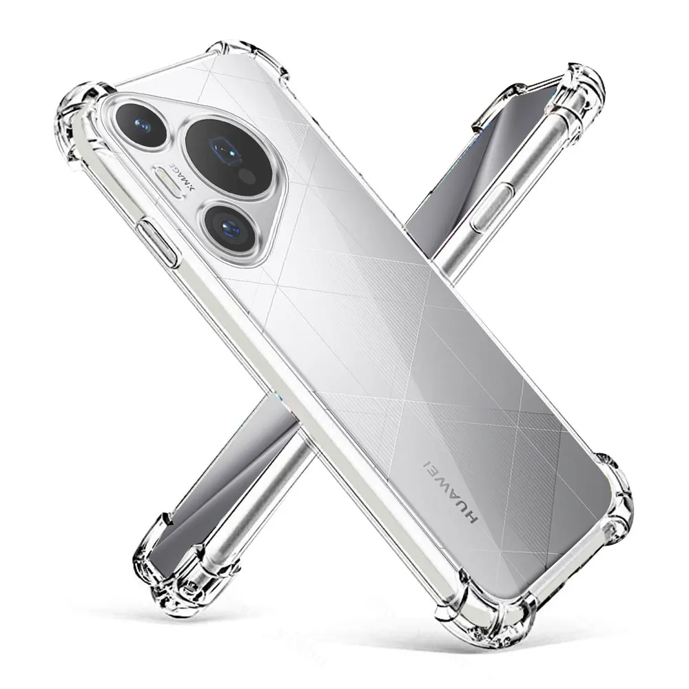 Premium Silicone Soft Protection Case with Ultra Clear Shockproof Coating for Huawei Pura 70 Series