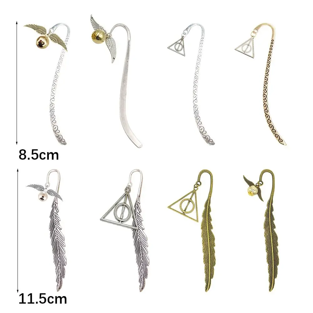 Vintage Wing Snitch Metal Bookmark Deathly Hallows Index Divider For Reading Notebook Book Mark