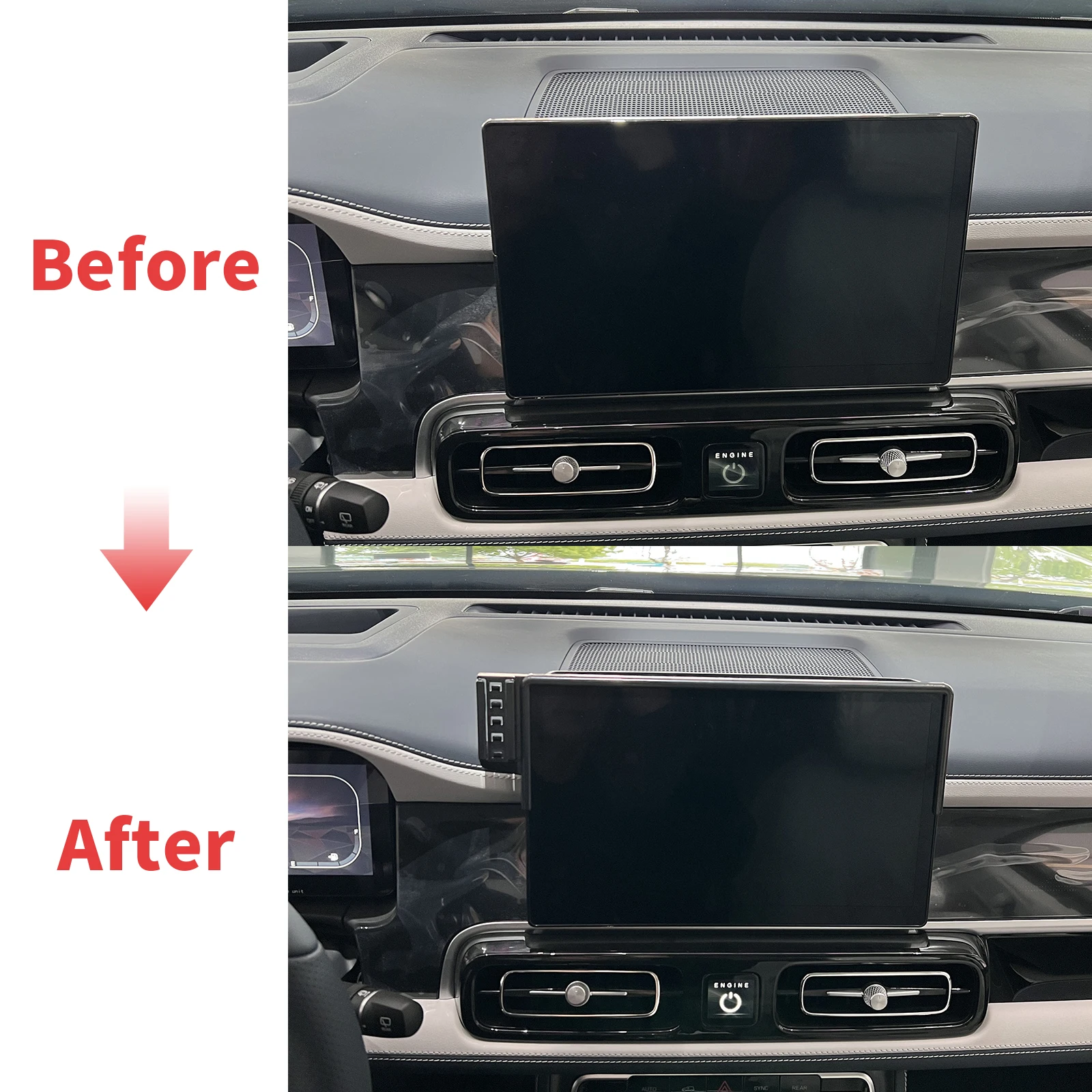 Car mobile phone holder GPS bracket navigation stand for BAIC BJ60 Beijing BJ60 auto accessories