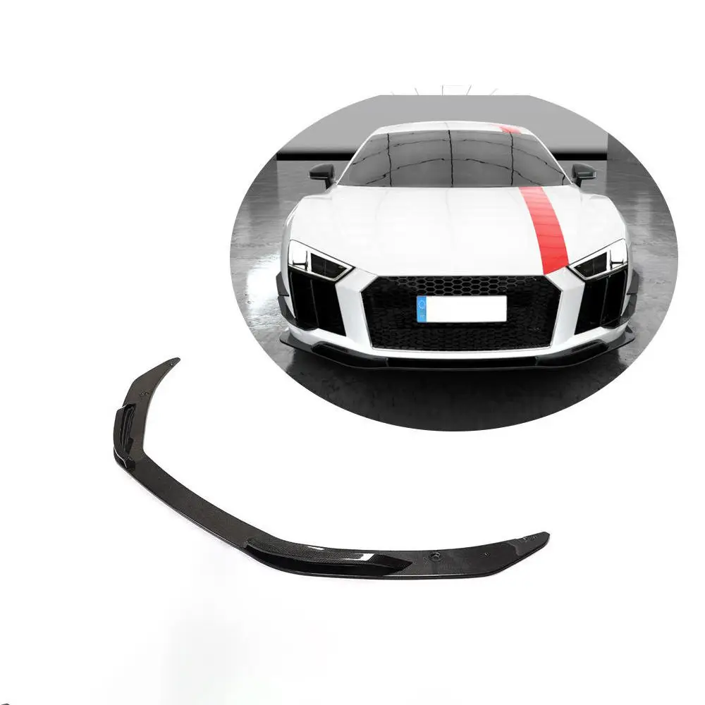 

R8 P style Carbon Fiber Fibre Front Bumper lip splitter Fit For Audi R8 p style 2016-2018, 100% Tested Well