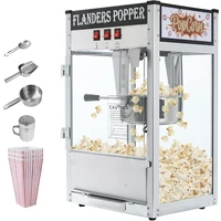 Popcorn Machine Makes Up To 32 Cup Countertop Popcorn Maker W/Stainless Steel Scoop & 3 Popcorn Cups Commercial Popcorn Machine 1