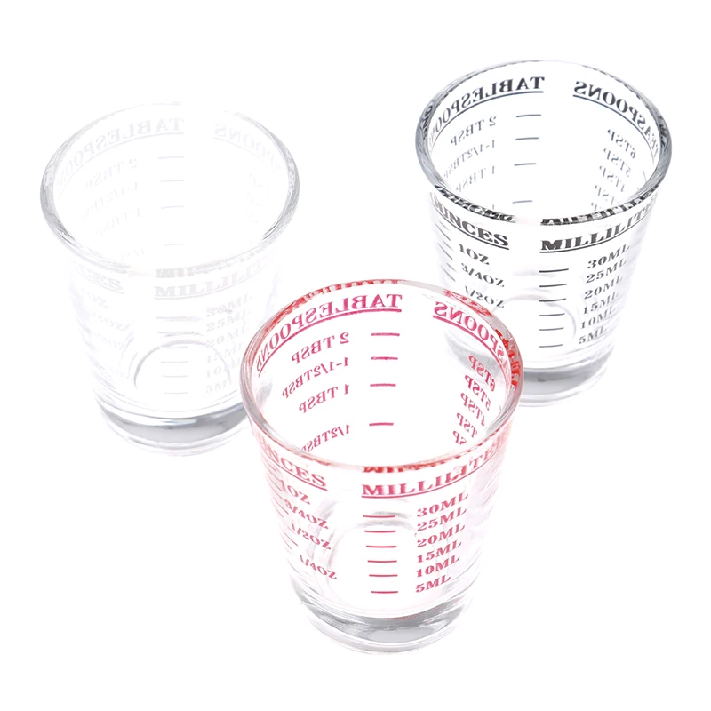 Glass Measuring Cup With Scale Shot Glass Liquid Glass Ounce - Temu