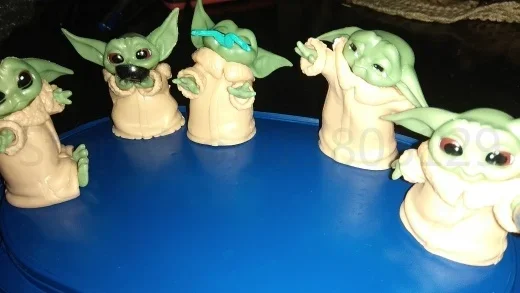 5pcs Baby Yoda Grogu 4-7cm action figure toys