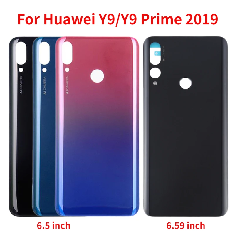 

Back Housing Case For Huawei Y9 2019 JKM LX1 LX2 LX3 Y9 Prime 2019 STK-LX1 Battery Back Cover Rear Door Glass Case Replacement