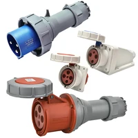 63A IP67 Waterproof Industrial Power Connector – 3P/4P/5P 415V CEE Plug & Receptacle, Heavy Duty Copper Contacts for Factory 6