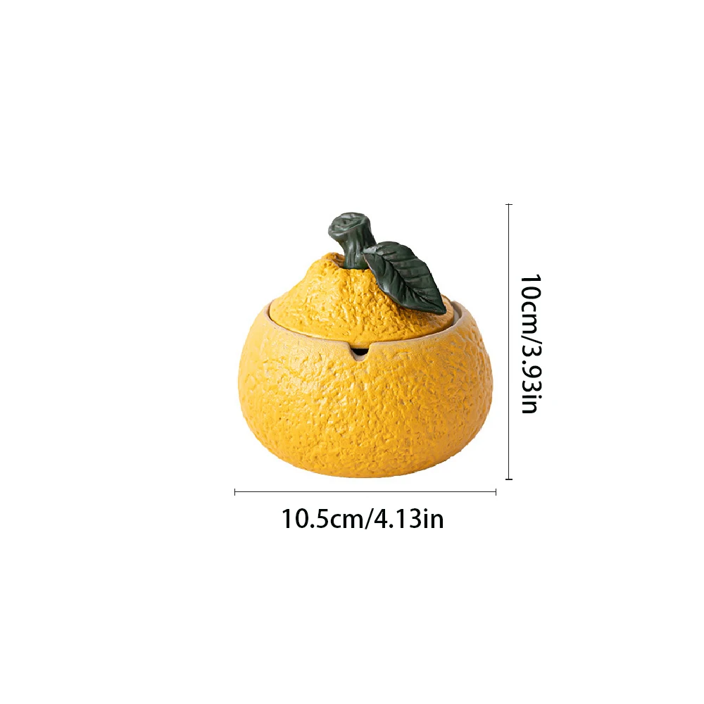 Ashtray Windproof Dustproof Household Desk Tea Table Office Large Capacity Ceramic Material