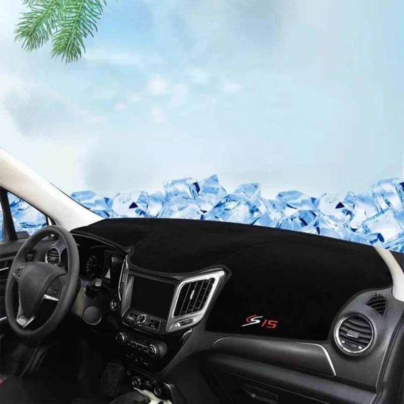 For Changan CS15 Car Dashboard Cover Mat Sun Shade Pad Instrument Panel Carpet ANti-UV Accessories -
