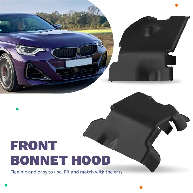 AEE5-프론트 보닛 후드 좌우 하단 잠금 패널 51647422301 51647422302 BMW 2 3 4 시리즈 M240i G20 G21 용