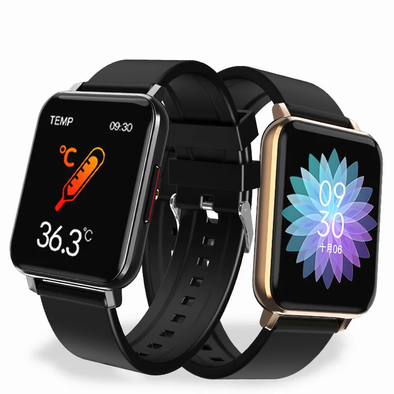 

Smart Watch Women Men Waterproof Touch Screen Body Temperature Heart Rate Tracker Message Reminder Smarthwatch for Android IOS