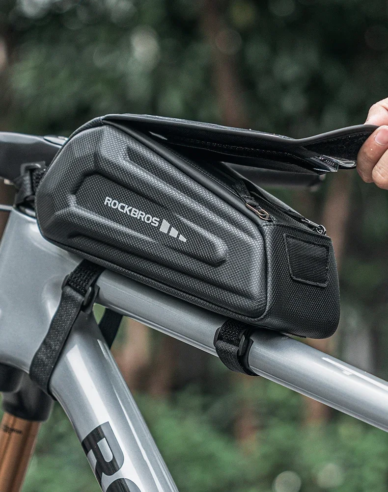 Bike Bag 1.7L Phone Bag Waterproof Front Frame Tube Bag Touch Screen Phone Holde