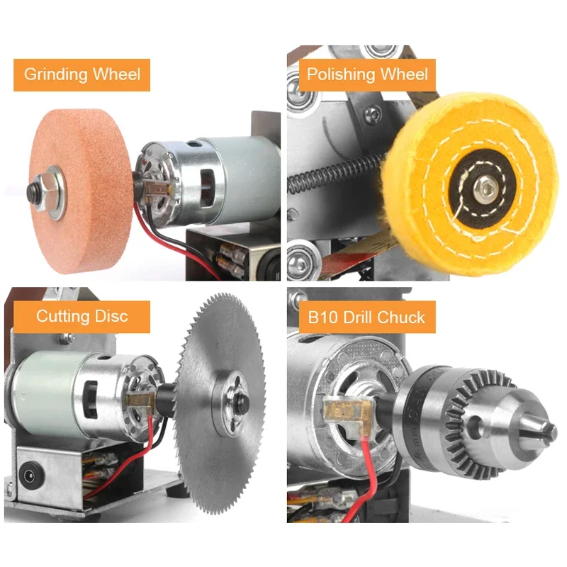 110V/220V Mini Belt Grinding Machine Tool Sharpening Machine Home DIY Polisher Machine Sanding Grinding Electric Sander