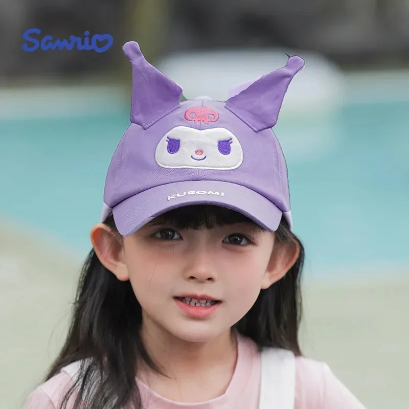 Sanrio Children's Baseball Caps Summer Sun Visor Kawaii Cartoon Cinnamoroll Trend New Sun Visor Parent-child Birthday Gift New 2