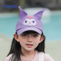 Sanrio Children's Baseball Caps Summer Sun Visor Kawaii Cartoon Cinnamoroll Trend New Sun Visor Parent-child Birthday Gift New 2