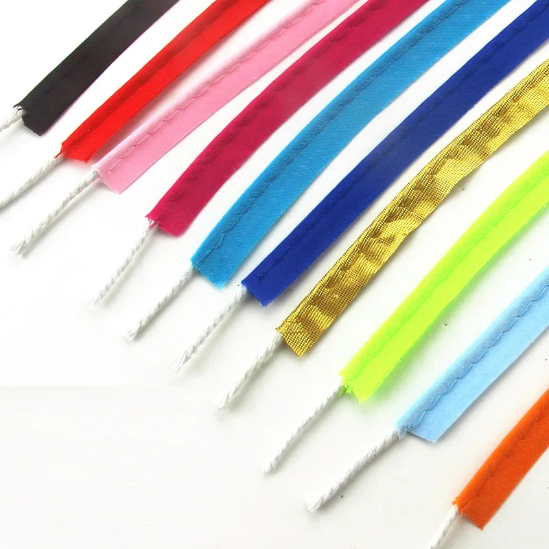 

Edge Sewing Ribbon Bias Piping Cord Rope For DIY Patchwork Garment Sewing Making And Trimming Home Textile 5m/lot