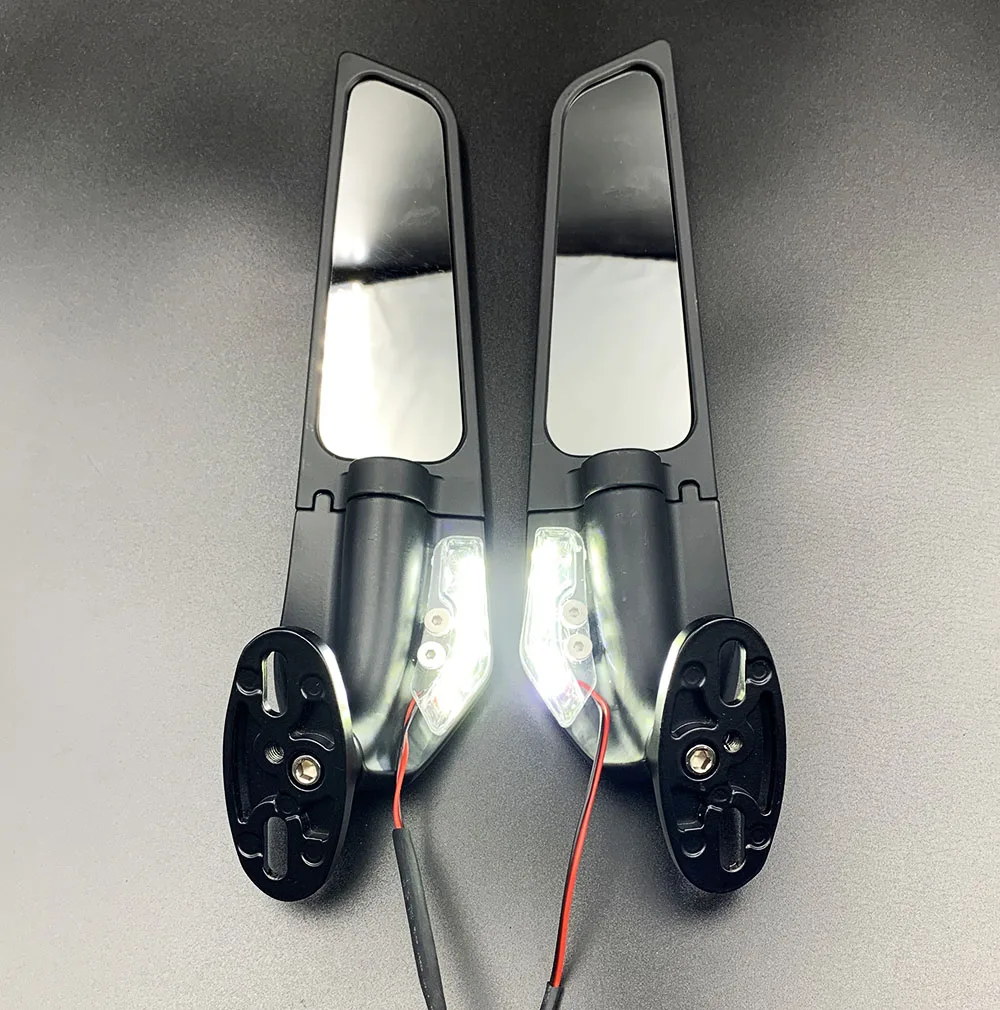 For Yamaha YZF R15 V2 R125 R3 R6s V3 2PC Modified Motorcycle Mirror Wind Wing Adjustable Rotating Rearview Mirror Side mirrors