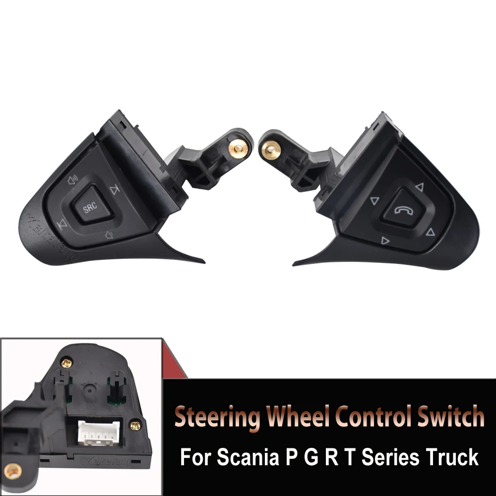 

5Pins Cruise Control Switch Speed Steering Wheel Button Knob Autocruise Menus For SCANIA P G R T Series Truck 1870910 1870909