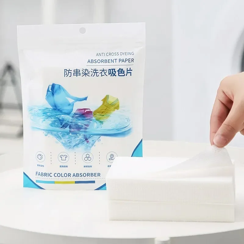 Anti-Staining Laundry Tablets Laundry Paper Clothes Sheets Anti-String Mixing Color Absorption Washing Household Merchandises laundry tablets laundry sheets laundry color catcher sheets